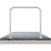 Hoop of steel tube |  48 x 2,5 mm | without cross bar | to be fixed by plugs | total width 2000 mm | total height 1000 mm | hot-dip galvanized